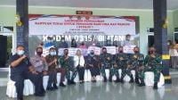 Danyormarhan IV Tpi disela-sela launching program bantuan UMKM di Kodim Bintan. ist