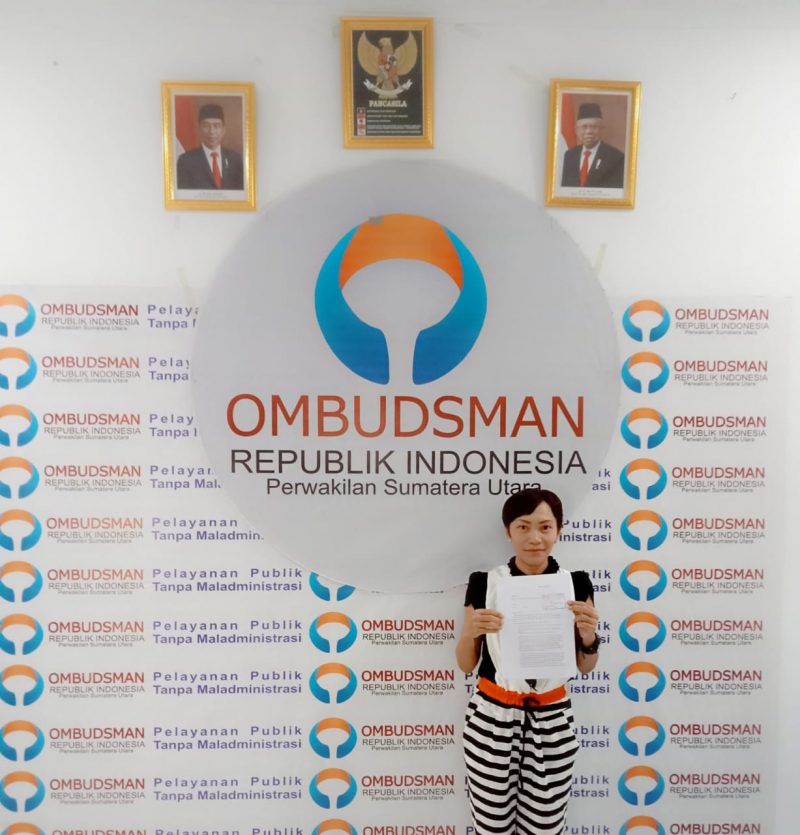 Korban lapor Ombudsman Sumatera Utara untuk persiapan. ist