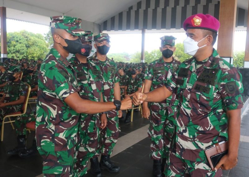 Safari intlejen Brigif 4 Marinir ke Yonmar 10 SBY di Pulau Setokok Barelang, Batam. ist