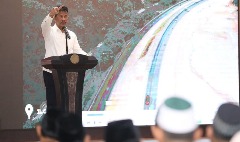 Kepala BP Batam, Muhammad Rudi memaparkan rencana pembangunan Batam, termasuk pengembangan Kecamatan Batu Aji. foto bpbatam