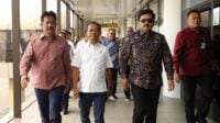 Kepala BP Batam, Muhammad Rudi sambut Menteri investasi, Bahlil Lahadalia. Foto ays