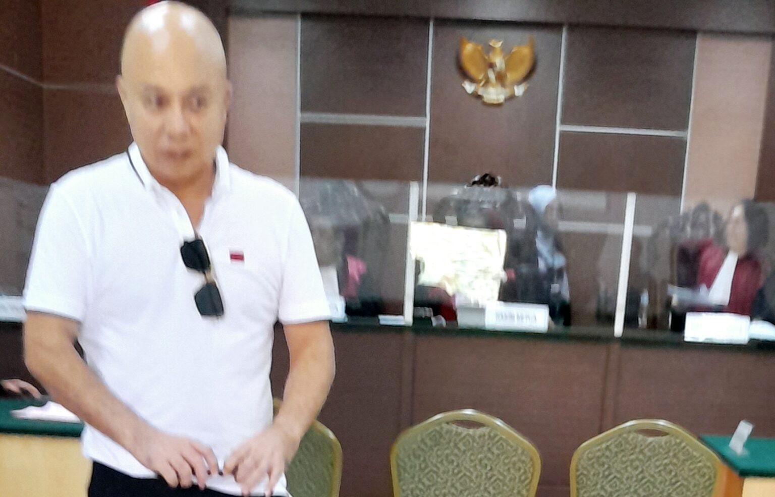 Terdakwa Riki Lim saat menjalani sidang beberapa waktu lalu di Pengadilan Negeri (PN) Batam. foto ist