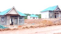 Proggress pembangunan rumah contoh warga Tanjung Banon. foto yup
